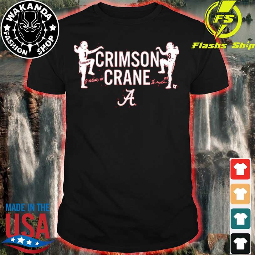 Alabama jameson williams and john metchie iii crimson crane t