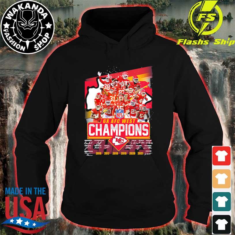 Kansas City Chiefs 6x AFC West Champions Shirt, hoodie, sweater