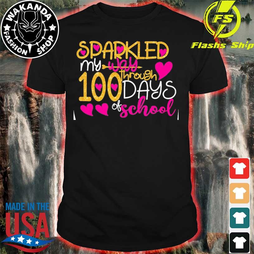 Doryti I Sparkled My Way 100 Days of School Unisex Sweatshirt tee 