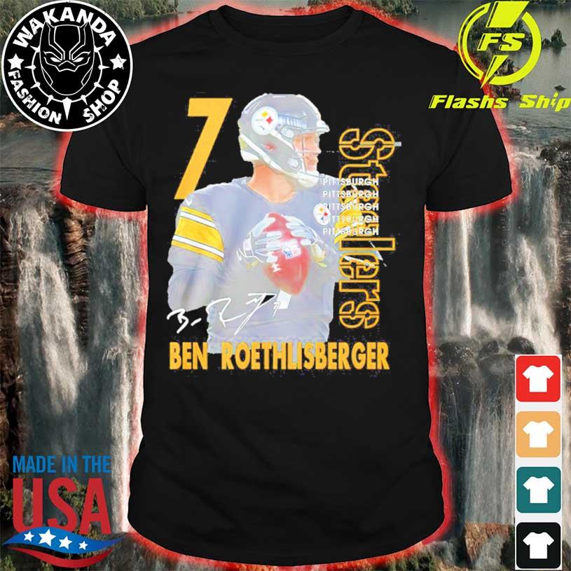 Ben Roethlisberger Shirt Big Ben 7 Signature Pittsburgh Steelers Gift -  Personalized Gifts: Family, Sports, Occasions, Trending