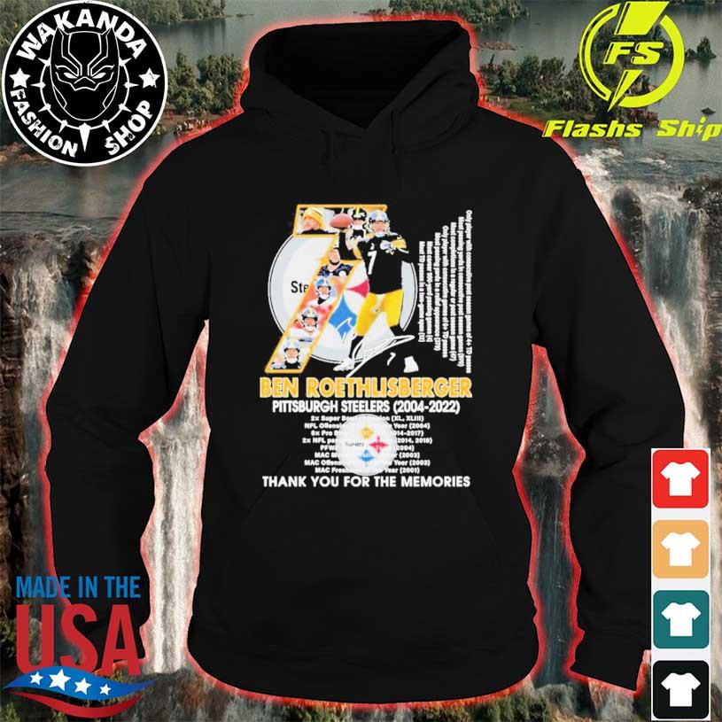 Thank you ben roethlisberger Pittsburgh steelers nfl shirt, hoodie,  sweater, long sleeve and tank top