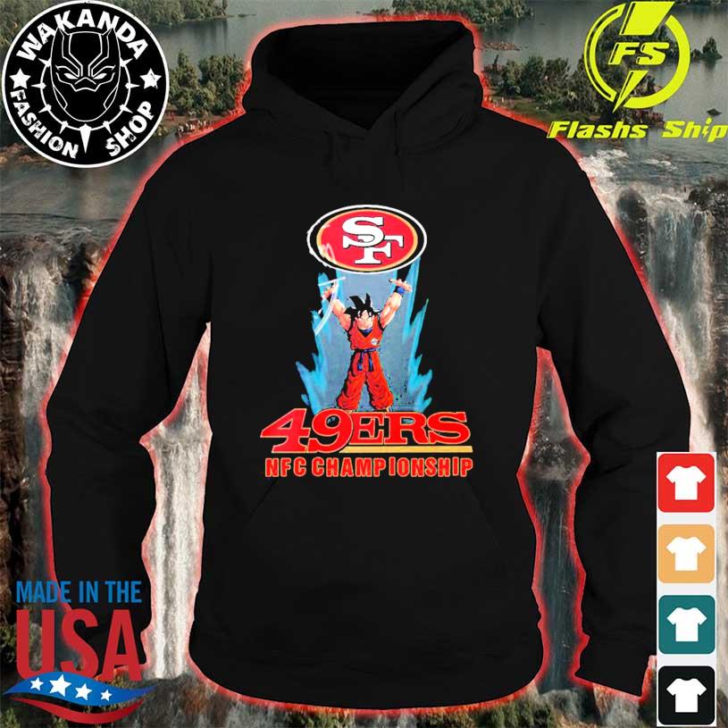 Son Goku San Francisco 49ers 2021 2022 NFC Champions Shirt, hoodie,  sweater, long sleeve and tank top