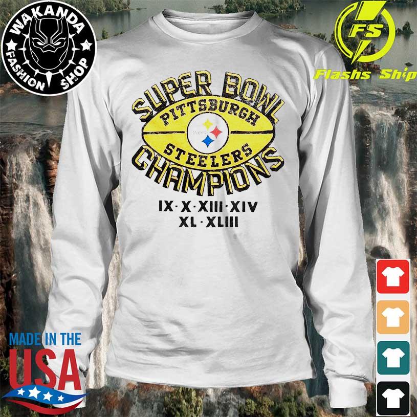 Pittsburgh Steelers 6 Time Super Bowl Champions Shirt, hoodie, sweater,  long sleeve and tank top