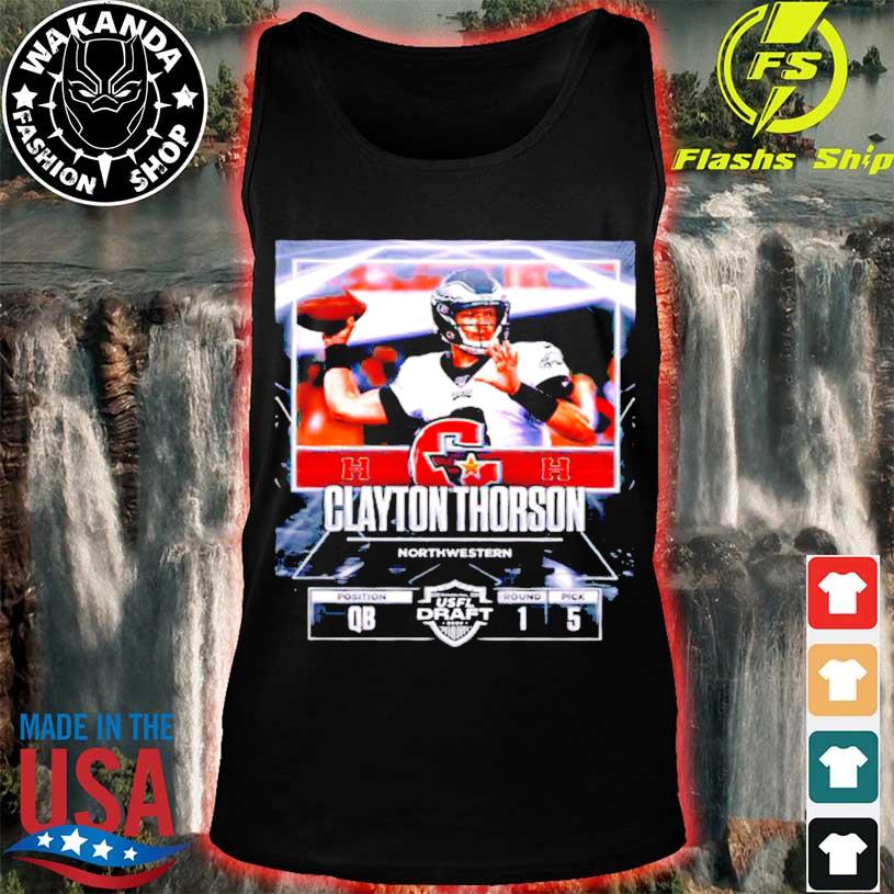 Clayton Thorson Houston Gamblers North Western USFL Draft 2022 Shirt -  NVDTeeshirt