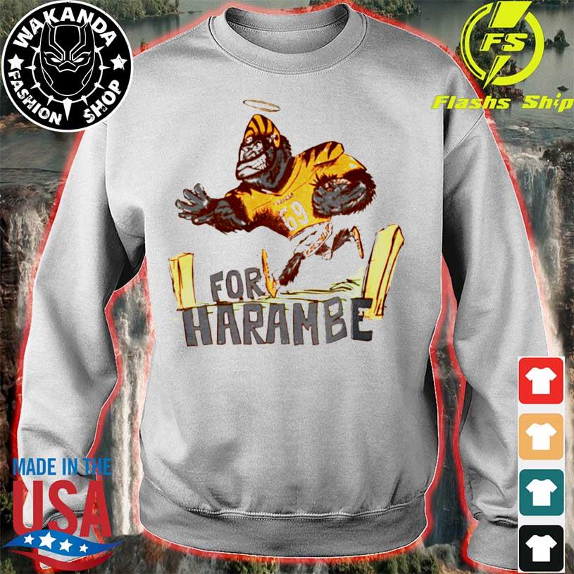 For Harambe Shirt Cincinnati Bengals Win The Super Bowl For Harambe shirt,  hoodie, sweater, long sleeve and tank top