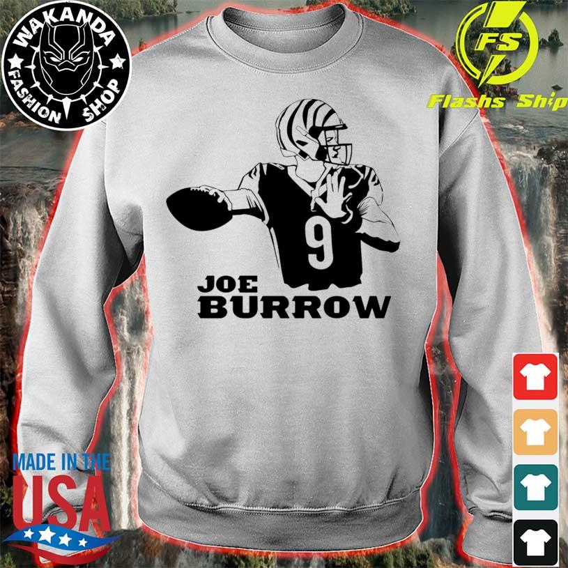 Number 9 Joe Burrow Cincinnati Bengals style shirt, hoodie, sweater, long  sleeve and tank top