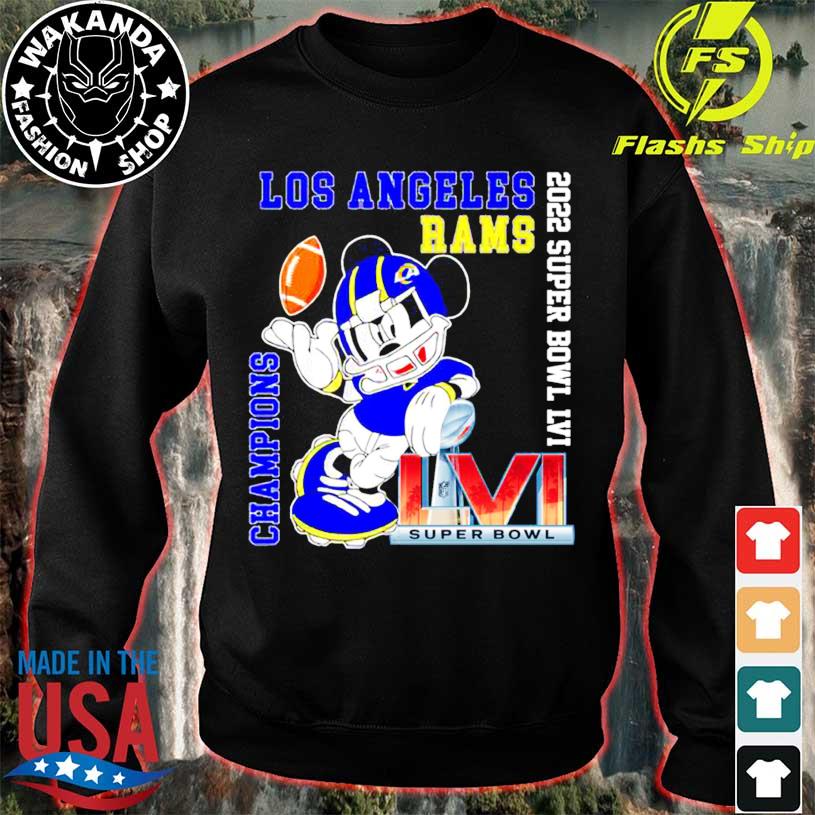 Original Official Mickey Mouse Los Angeles Rams 2022 Super Bowl Lvi  Champions Shirt, hoodie, sweater, long sleeve and tank top