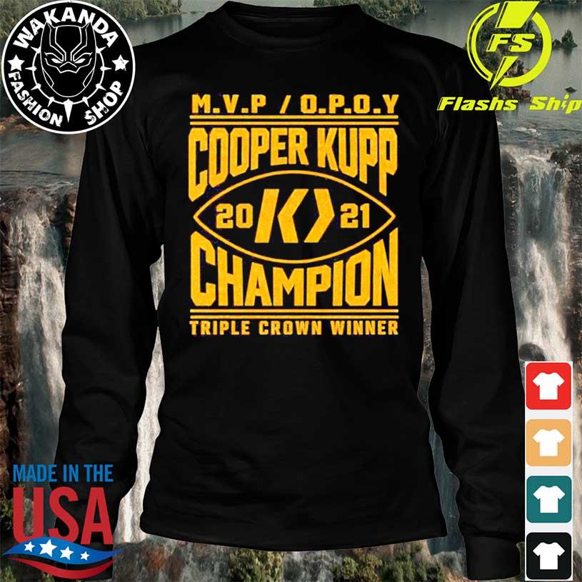 Mvp Opoy Cooper Kupp 2021 Champion Triple Crown Winner shirt