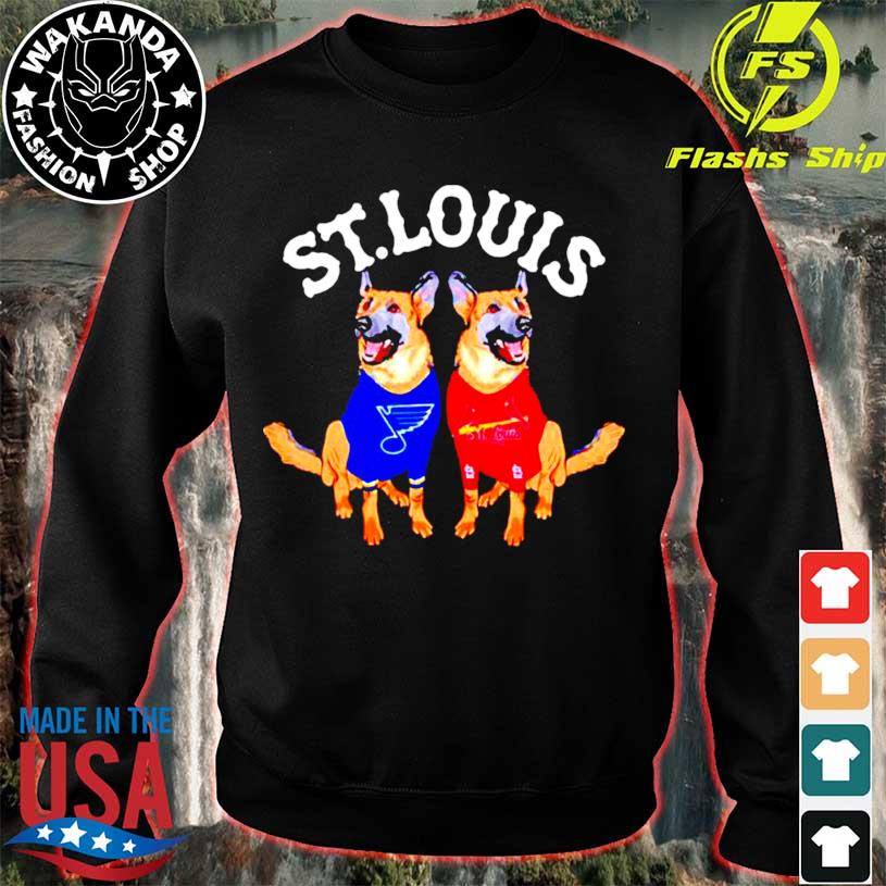 St Louis Blues Cardinals logo mashup shirt, hoodie, longsleeve