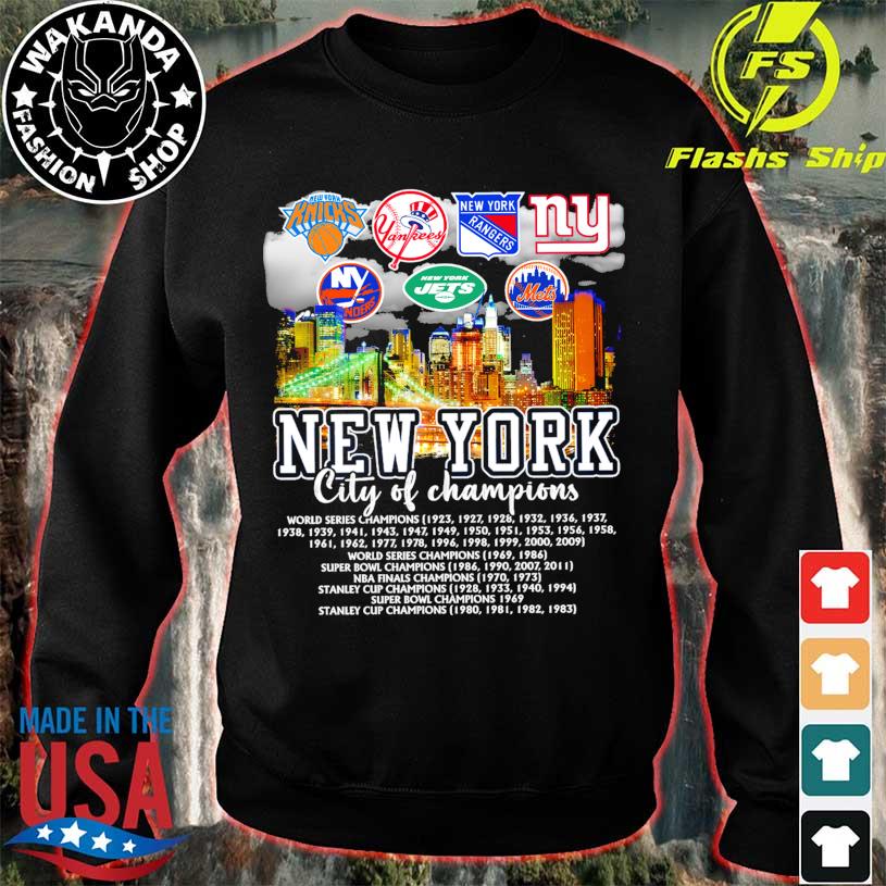 New York Knicks New York Yankees New York Ranger New York City Of Champions  2022 Shirt, hoodie, sweater, long sleeve and tank top