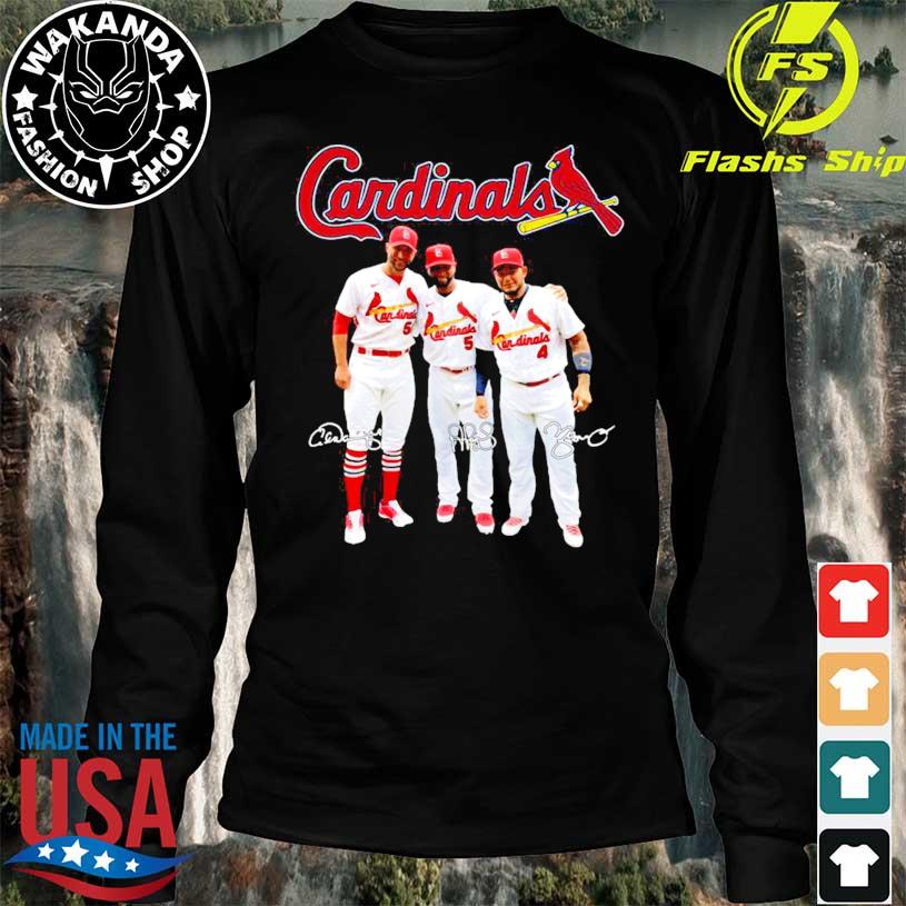 St Louis Cardinals Adam Wainwright 50 Albert Pujols 5 and Yadier Molina 4  Signatures Shirt, hoodie, sweater, long sleeve and tank top