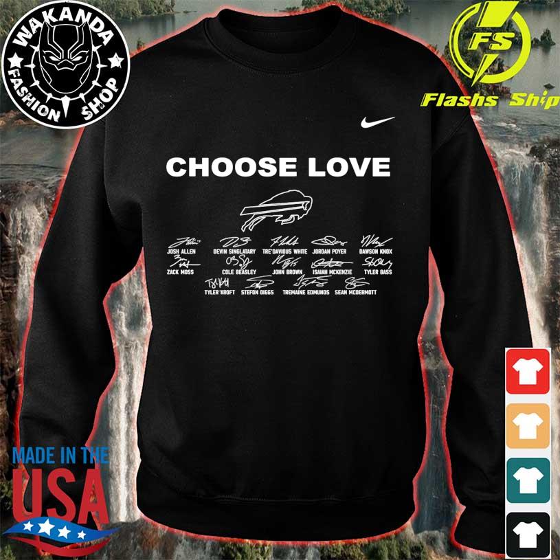 Buffalo Bills Choose Love Signatures shirt, hoodie, sweater, long