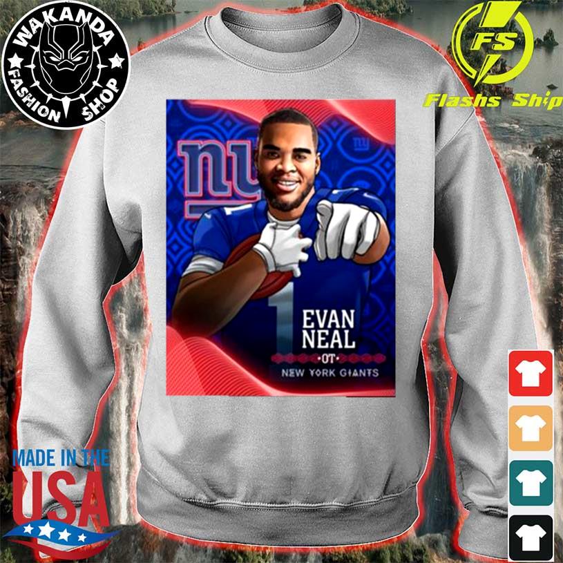 Congratulation Evan Neal New York Giants NFL Draft 2022 T-Shirt - REVER  LAVIE