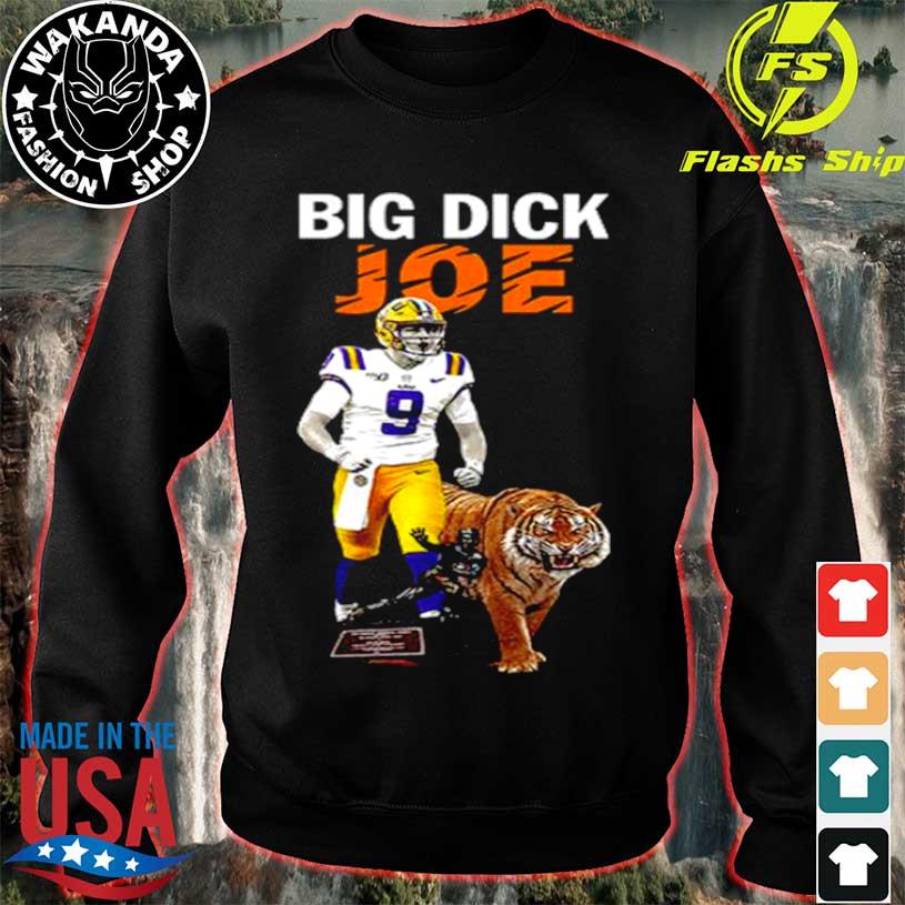 Joe Burrow Big Dick LSU Tigers King Women's V-Neck T-Shirt