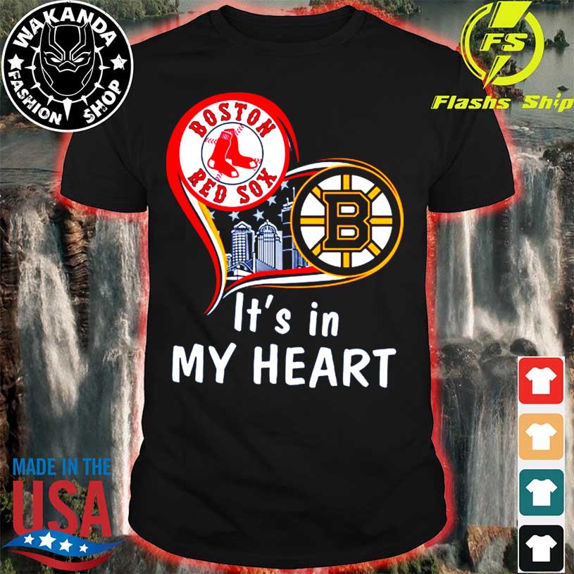 Boston Red Sox And Boston Bruins It's In My Heart Shirt, hoodie