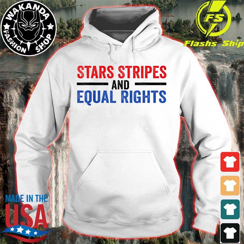 Stars stripes and equal rights messy bun s hoodie