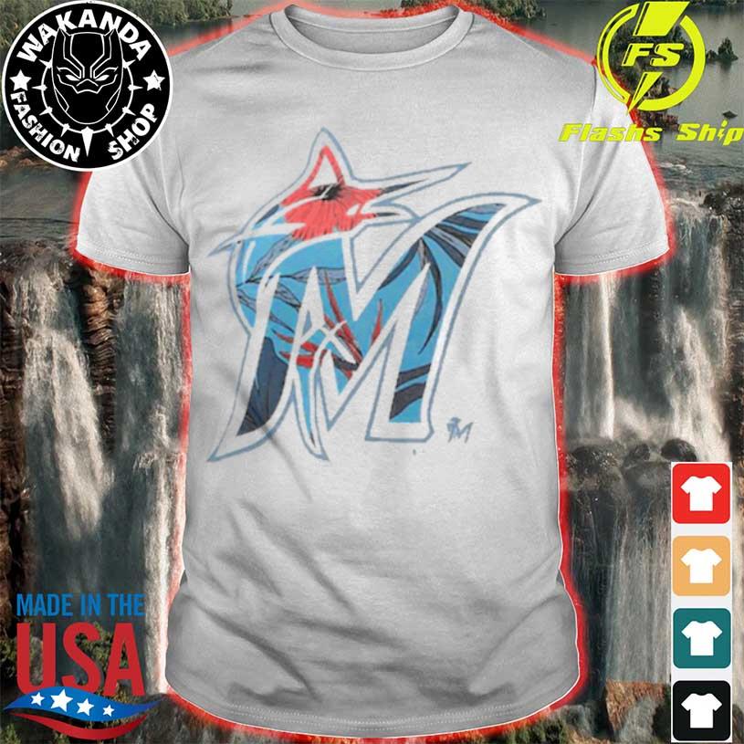 Men's Miami Marlins Hurley x '47 White Everyday T-Shirt