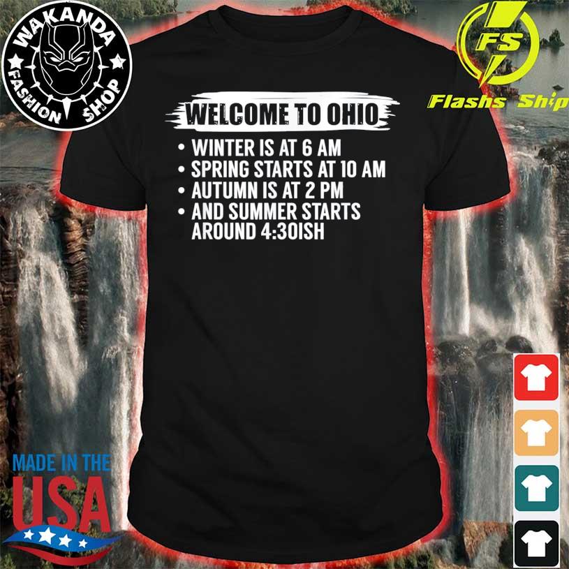 State Of Ohio Buckeye Welcome To Ohio Shirt