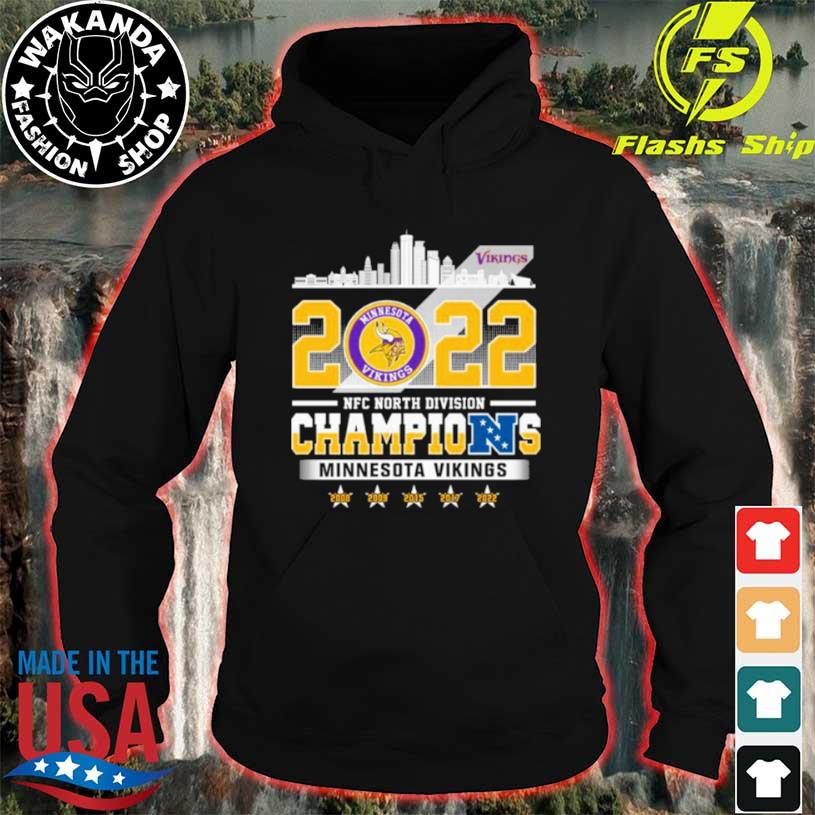 Official Minnesota Vikings 2022 NFC North Division Champions Signatures  Shirt, hoodie, sweater, long sleeve and tank top