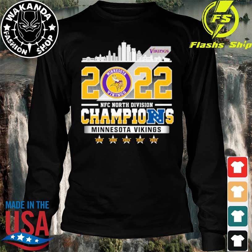 2022 NFC North division champions Minnesota Vikings skyline T