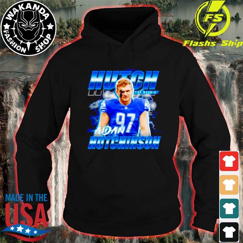 Aidan Hutchinson 97 Detroit Lions football Hutch 2022 T-shirt, hoodie,  sweater, long sleeve and tank top