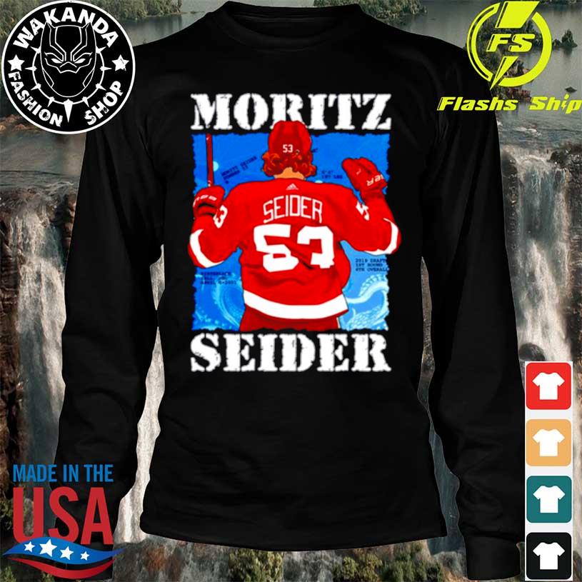 Moritz Seider Hockey For The Detroit Red Wings T-Shirt, hoodie