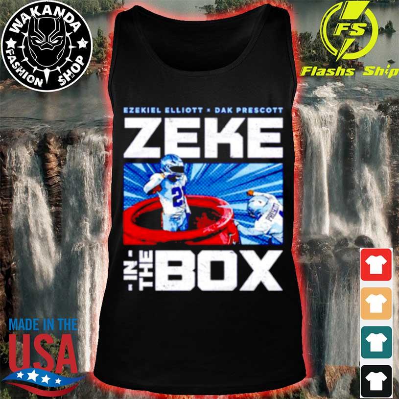 Official ezekiel Elliott And Dak Prescott Zeke In The Box T-Shirts