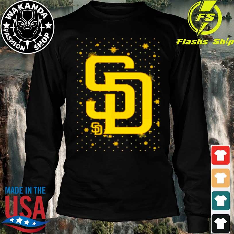 San Diego Padres Sparkle Christmas Logo Graphic T-Shirt, hoodie