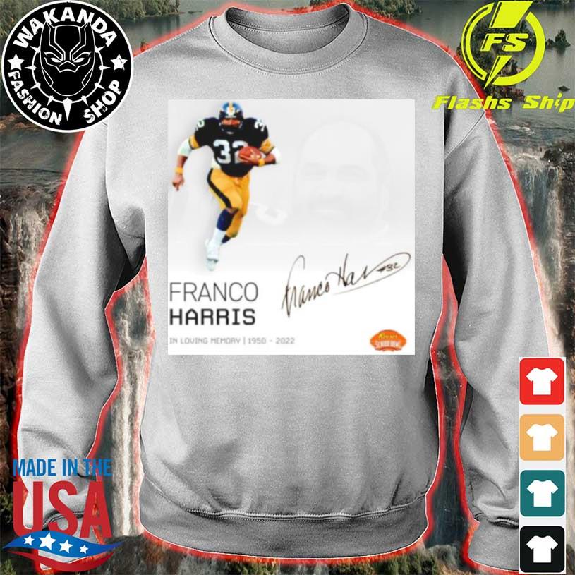 Immaculate Reception Franco Harris Pittsburgh Steelers in loving memory  1950 2022 shirt - Online Shoping