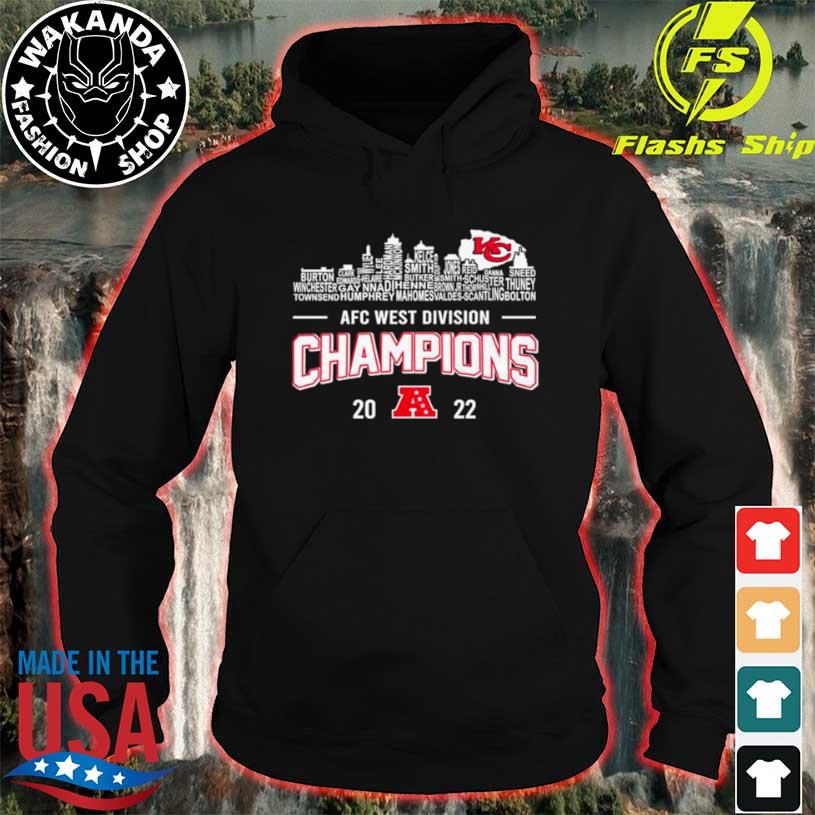 Kansas City Chiefs Team Players 2022 AFC West Division Champions Shirt,  hoodie, sweater, long sleeve and tank top