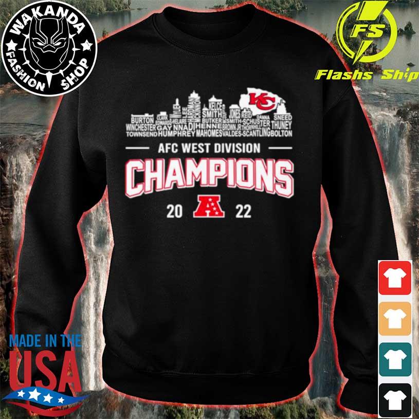 Kansas City Chiefs Team Players 2022 AFC West Division Champions Shirt,  hoodie, sweater, long sleeve and tank top