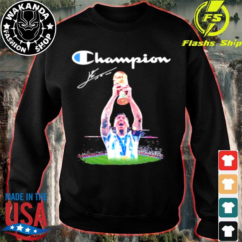 Best Gift - Lionel Messi World Cup 2022 Champions All Over Print Shirt  Hoodie Sweatshirt