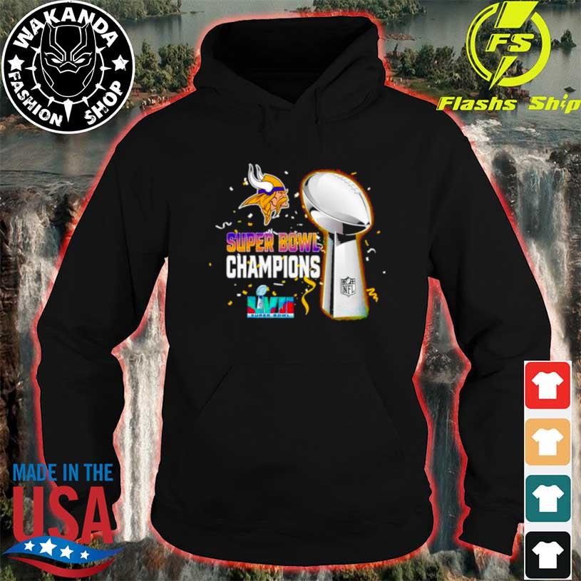 Minnesota Vikings Super Bowl Lvii 2023 Champions shirt - Wow Tshirt Store  Online