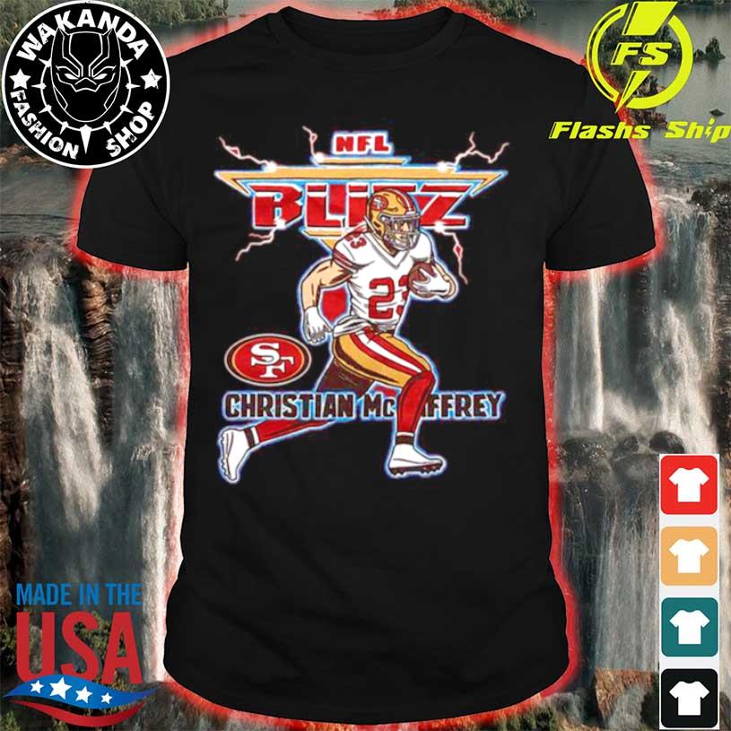 NFL Blitz 49ers Christian McCaffrey shirt, hoodie, sweater, long sleeve and  tank top