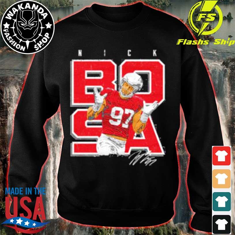 Nick Bosa San Francisco 49ers Shrugs Shirt, hoodie, sweater, long sleeve  and tank top