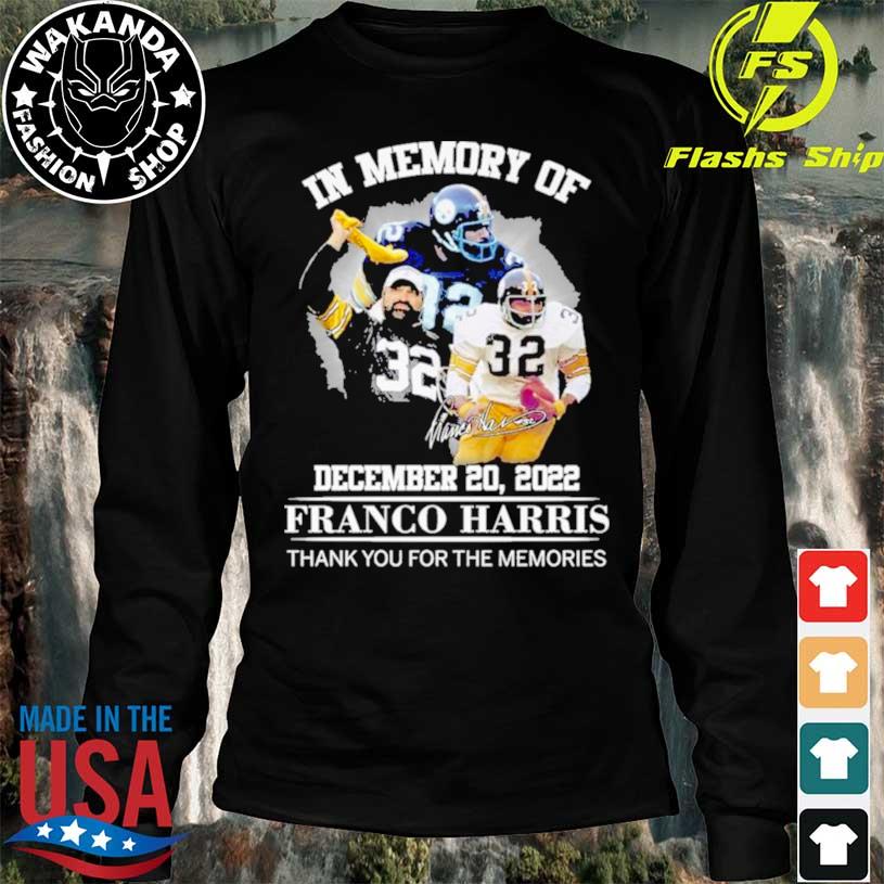 Franco Harris 1950 2022 Thank You For The Memories Signatures