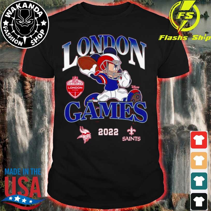 Official Minnesota Vikings Vs New Orleans Saints Mickey Mouse London Game  2022 shirt, hoodie, sweater and long sleeve