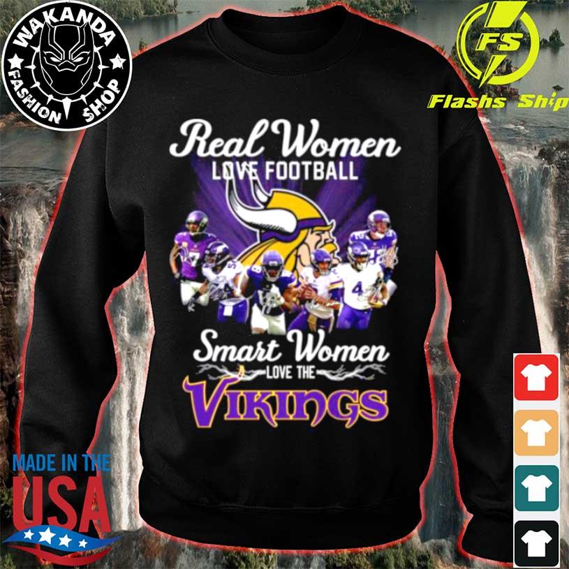 Official Smart Women Love Minnesota Vikings Shirt, hoodie, sweater, long  sleeve and tank top