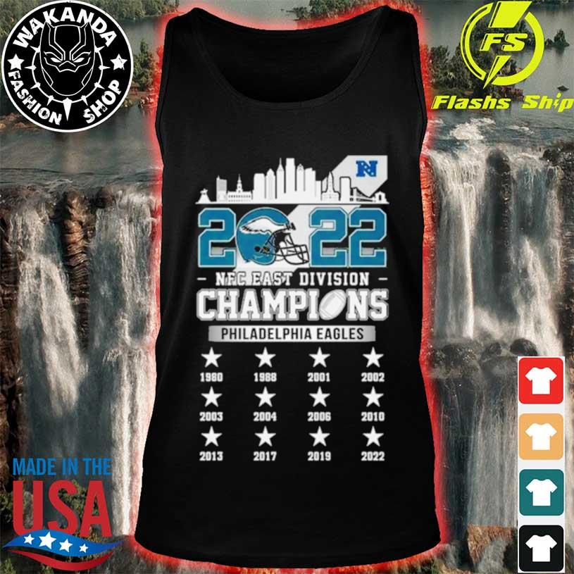 2022 NFC East Champions Philadelphia Eagles Skyline Shirt, hoodie