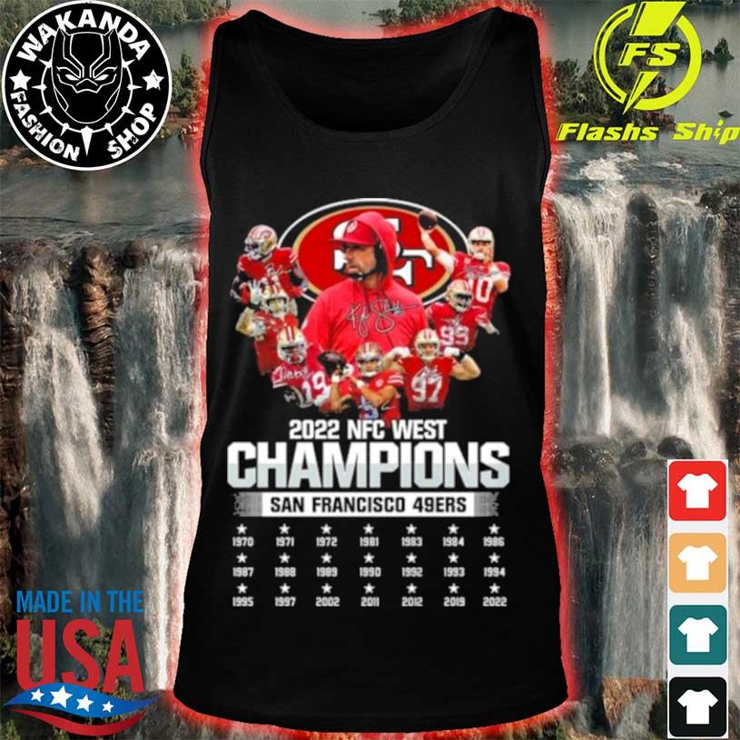 2022 NFC West Champions San Francisco 49ers signature logo shirt, hoodie,  sweater, long sleeve and tank top