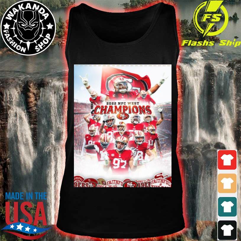 San Francisco 49ers NFC West Division Champions 2022 Red Unisex T