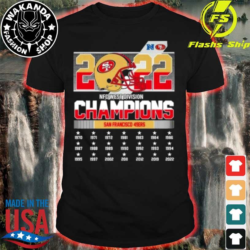 San Francisco 49ers Team Football 2022 NFC West Champions 1970 2022  Signatures Shirt, hoodie, sweater, long sleeve and tank top