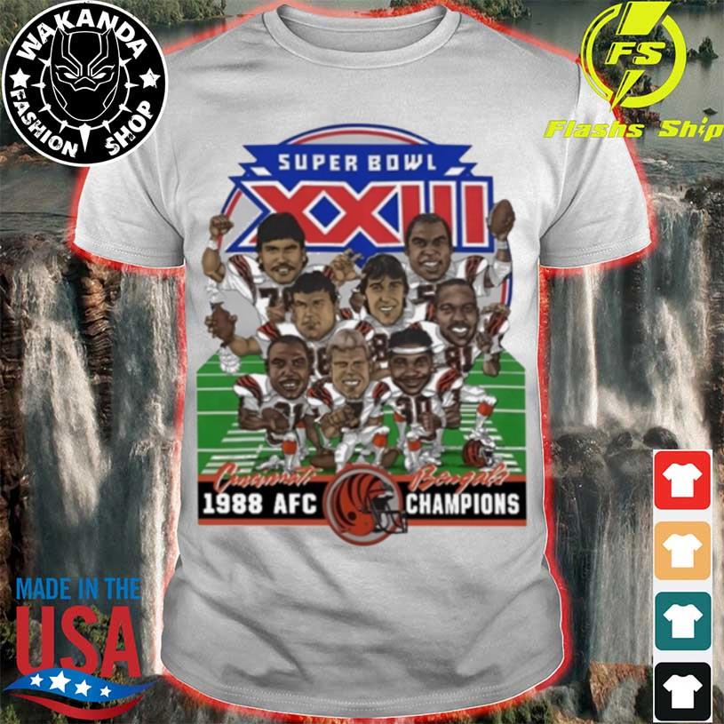 Super bowl xxiiI cincinnatI bengals 1988 AFC champions shirt, hoodie,  sweater, long sleeve and tank top