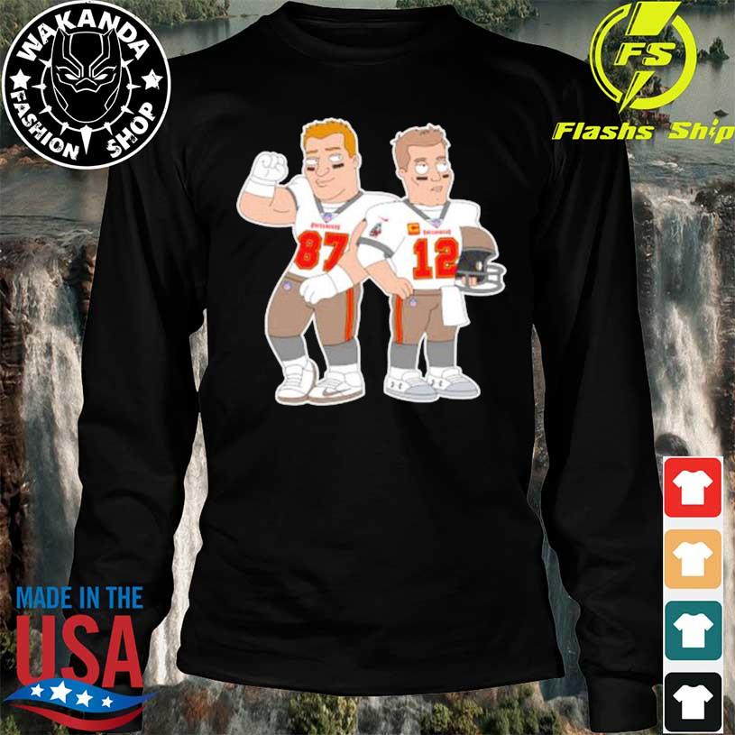 Best Rob Gronkowski and Tom Brady Tampa Bay Buccaneers cartoon shirt,  hoodie, sweater, long sleeve and tank top