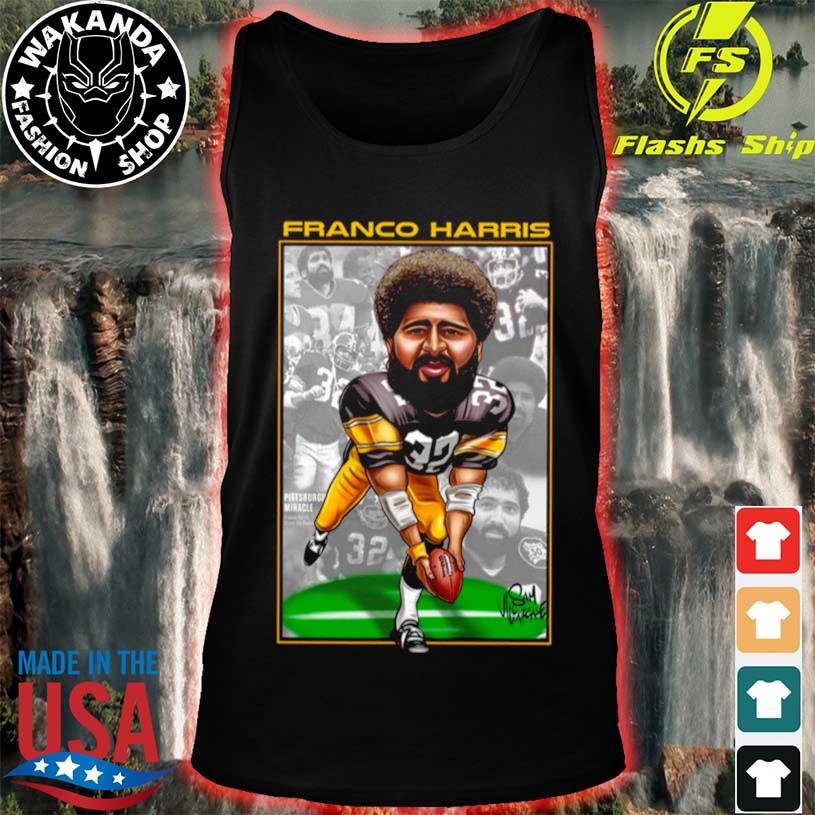 Franco Harris Cartoon Design Signature shirt, hoodie, sweater, long sleeve  and tank top