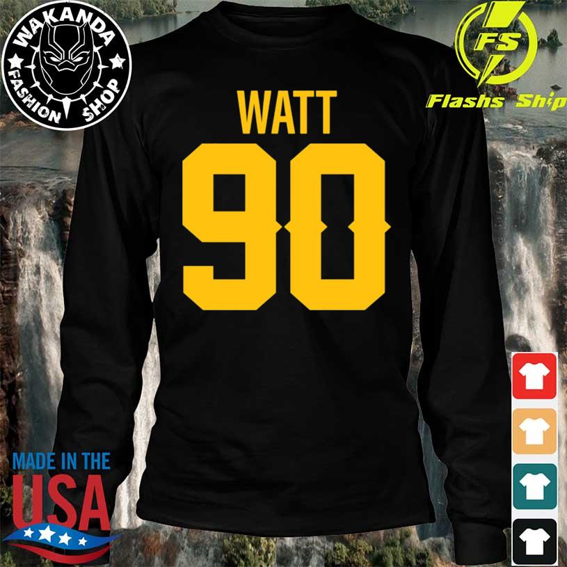 Jersey Number T. J. Watt Steelers #90 Unisex Hoodie - Teeruto