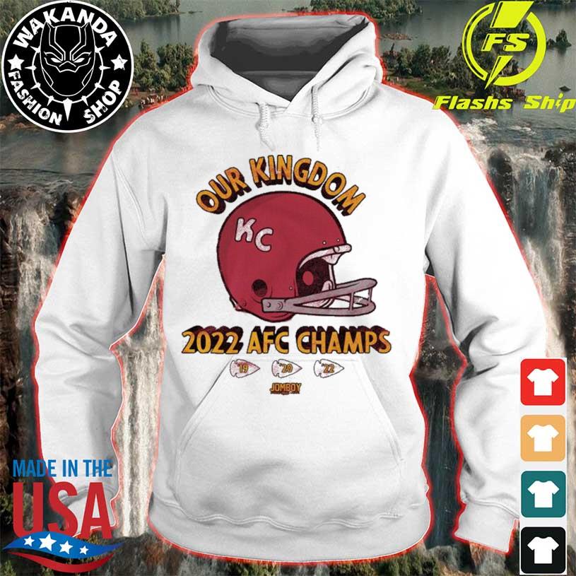 Kansas City Chiefs 3x AFC Champions 2019 2020 2022 Our Kingdom T