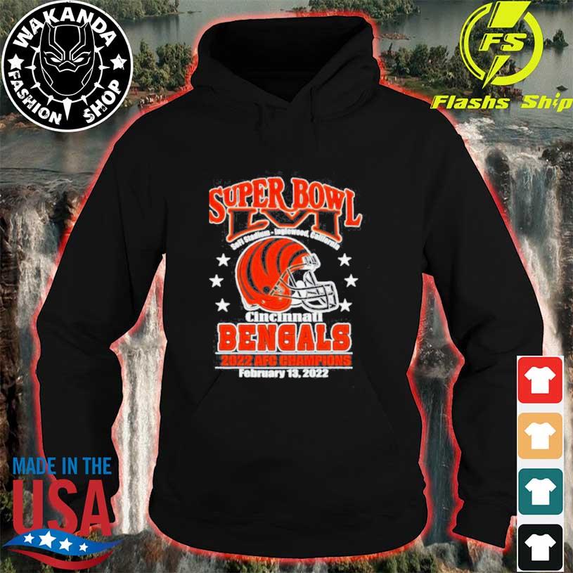 Official Superbowl LVI Cincinnati Bengals 2022 AFC Champions shirt, hoodie,  sweater, long sleeve and tank top