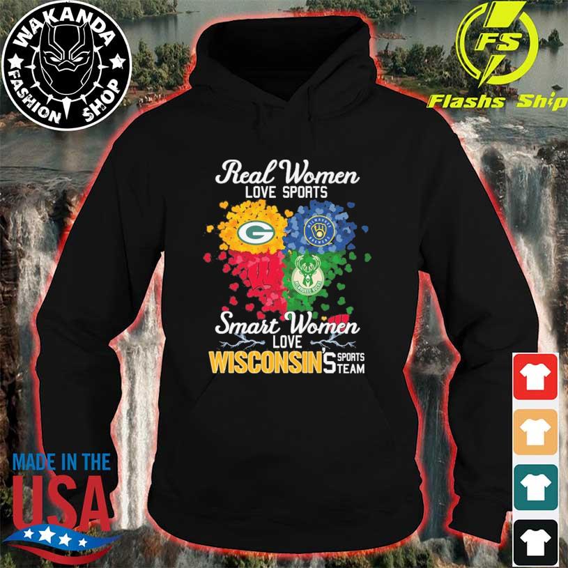 WISCONSIN Wisconsin Badgers Green Bay Packers Milwaukee Brewers Milwaukee  Bucks t-shirt, hoodie, sweater, long sleeve and tank top