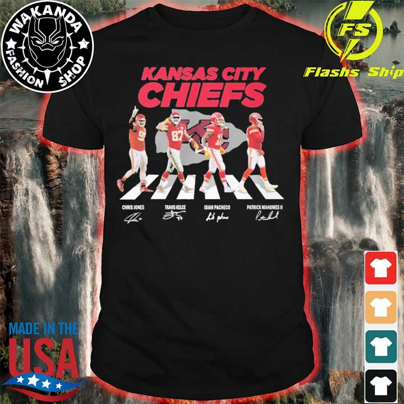 Mahomes Pacheco Kelce City Signatures Kansas City Chiefs Shirt